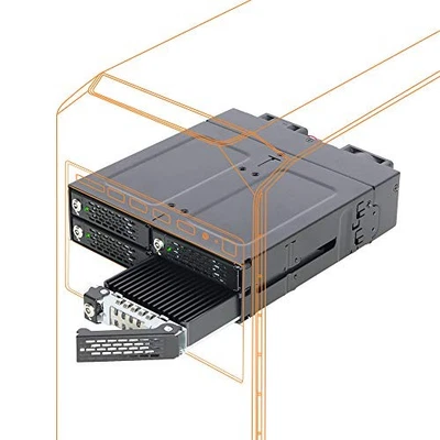 Icy Dock ToughArmor MB720M2K-B Drive Enclosure for 5.25" M.2, PCI Express NVMe - - Image 1 of 4