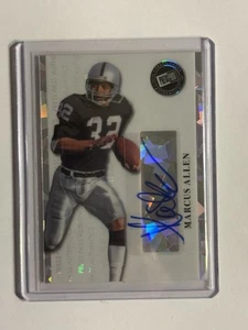2024 Leaf Collective Marcus Allen Press Pass Authentics Blue Crystal Auto 2/3 - Picture 1 of 2