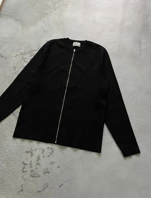 Acne Studios Lang Zip Sweater Black Size: M - Image 1 of 4