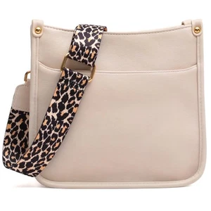 Women's Crossbody Shoulder Bag with Leopard Guitar Strap,Vegan Leather Purse ... - Picture 1 of 8