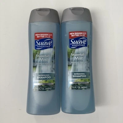 (2) Suave Essentials Waterfall Mist Shampoo 15 oz - Image 1 of 2