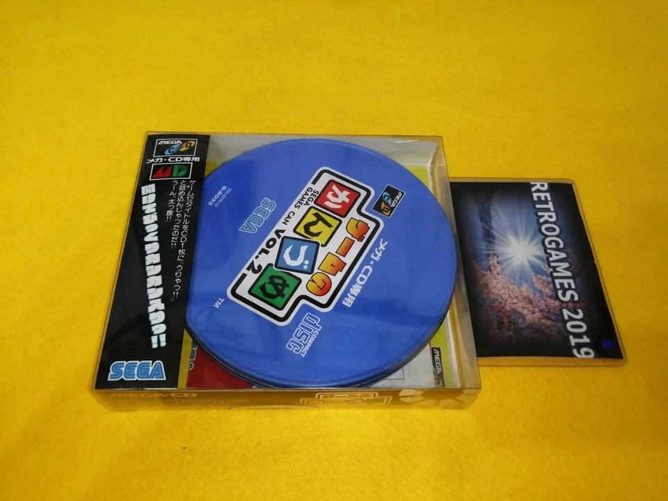 Sega GAMES CAN VOL 1  MEGA CD / MEGADRIVE  REG CARD - Image 1 of 4