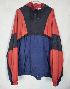 Vintage Nike Windbreaker Jacket Colorblock Hoodie Men's XL Retro 80's 90's Y2K - Picture 1 of 7