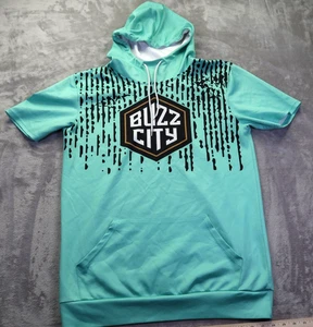 Buzz City Swarm Squad Charlotte Hornets NBA Sleeveless Hoodie Men's L Workout - Picture 1 of 8