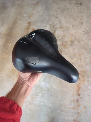 Serfas Gel Dual Density Saddle Seat ICS Infinite Comfort System Womens Black - Image 1 of 4