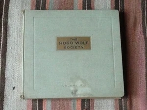 HUGO WOLF SOCIETY 6 HMV DB3321 -26 6x 78RPM ROSWAENGE FUCHS ERB JANSSEN LEMNITZ - Picture 1 of 7