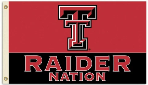 Texas Tech Red Raiders NATION Premium 3x5 Flag Outdoor House Banner University Cover