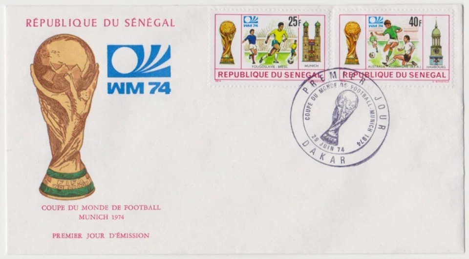 Senegal FDC 1974, FIFA World Cup 1974 - Image 1 of 1