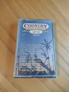 Country Music Classics Volume XVI 1955-1960 (Cassette) Original Hits Johnny Cash - Picture 1 of 3