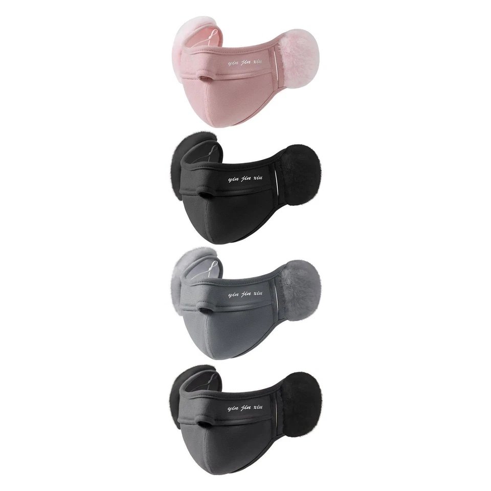 Winter Half Face Mask Breathable Nose Warmer Thick Earflap Windproof Ear Muff - Image 1 of 1