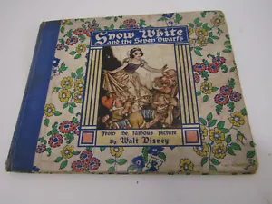 OLD VINTAGE ORIGINAL 1938 SNOW WHITE AND THE SEVEN DWARFS HARDCOVER BOOK - Picture 1 of 4