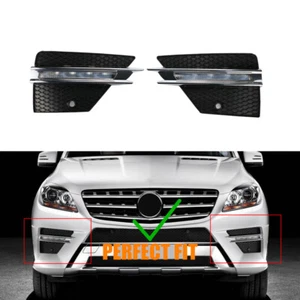 2PCS Daytime Running Light Fog Lamps For Benz W166 ML350 ML500 ML300 2012-2015 # - Foto 1 di 12