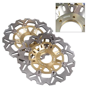 Front Brake Disc Rotors For Honda CBR250RR NC22 1990-1999 & NSR250RR 1988-1998 - Picture 1 of 8