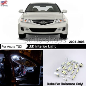 10pcs Bright White Car LED Interior Lights Package Kit For 2004-2008 Acura TSX - Imagen 1 de 8