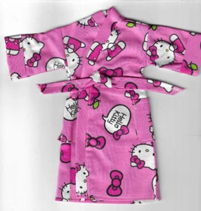 Ropa de muñeca casera - Bata con estampado de hola gatito que se adapta a Ken/Barbie/ELF R2 - Imagen 1 de 1