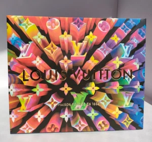LOUIS VUITTON 10” x 8” X 6” Authentic Paper Gift/Shopping Bag Xmas Rainbow - Picture 1 of 7