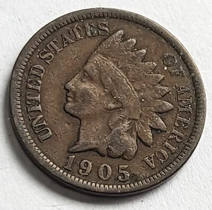 1905 Indian Head One Cent VG P25 - Bild 1 von 2