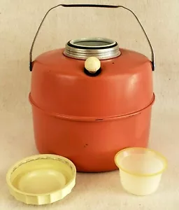 Vintage KNAPP MONARCH Pink 1 Gallon THERM-A-JUG Hot/Cold Thermos RETRO - Picture 1 of 10