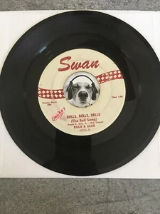 billie & lillie - bells bells bells - swan 4036 - 45 rpm Record G+.  7” 1959 - Foto 1 di 4