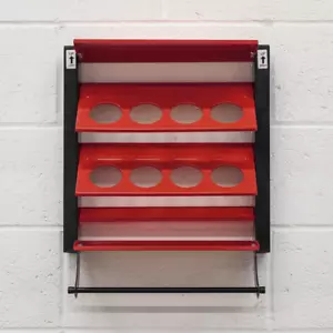 Spray Can Storage Rack Holds 8 Cans Wall Mountable 440 x 160 x 500mm Bodyshop - Picture 1 of 7