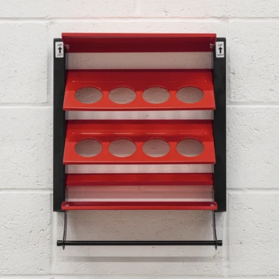 Spray Can Storage Rack Holds 8 Wall Mountable 440 x 160 x 500mm Bodyshop Q3BS - Image 1 of 4