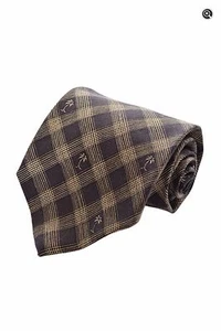 Tommy Bahama Para Hombres 100% Seda Marrón y Amarillo Palmeras Accesorio Corbata para el Cuello - Imagen 1 de 3