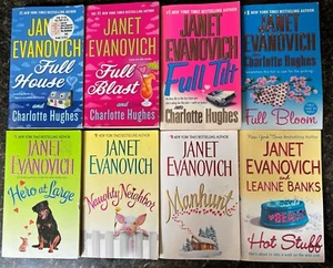 8 Paperback books Janet Evanovich Mixed Lot - Charlotte Hughes Leanne Bankes - Picture 1 of 2