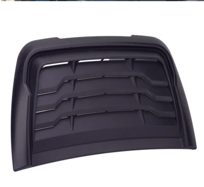 Matt Black Front Car Hood Air Flow Vent Cover Scoop Decorative Trim For Bonnet - Image 1 of 4