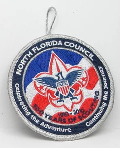 BSA North Florida Council 100 Years of Scouting uniform button-hole patch - Picture 1 of 2
