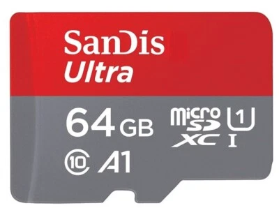 SanDisk Ultra Micro SD 32GB 64GB 128GB Class 10 SDHC SDXC Memory Card & Adapter - Image 1 of 3