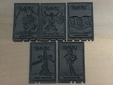 Black Kasuki Takahashi 1996 Black Plastic Yu-Gi-Oh Cards - Lot of 5
