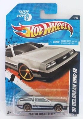 HOT WHEELS Rare wheel variation DeLorean MINT long card USA - Image 1 of 3
