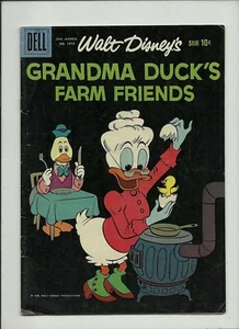 FOUR COLOR#1073 "GRANDMA DUCK'S FARM FRIENDS"1960 GOLD KEY  BARKS! VG  - Picture 1 of 2