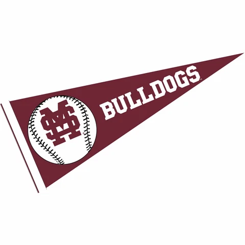 MSU Bulldogs 12 in X 30 in Baseball Pennant Cover
