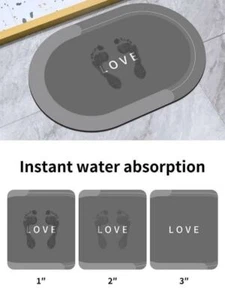 天然矽藻土乳膠軟墊Oval Mat 40cm*60cm - Picture 1 of 4