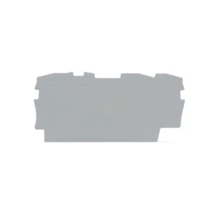 Placa intermedia/extremo WAGO 2002-1391 10 piezas 0,8 mm de ancho gris nueva - Imagen 1 de 4