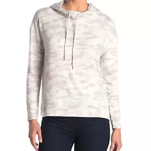 Workshop Small Drop Shoulder Long Sleeve Camo Hoodie $58 NWT - Picture 1 of 9