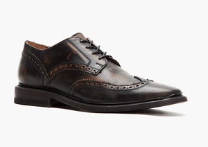 Frye Z7102 Men's Black Brush Off Full Grain Paul Wingtip Oxford Size 11.5M - Picture 1 of 8