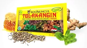 Tolak Angin Sidomuncul with Honey Herbal Medicine cold flue nausea 3x sachets - Picture 1 of 1