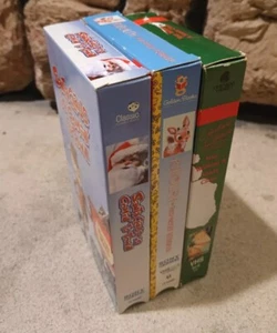 3 Christmas Stop Motion Animation VHS  Santa + Rudolph Vintage  - Imagen 1 de 9