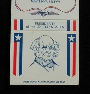 1970s? Diamond Match President Martin Van Buren Matchbook - Picture 1 of 1