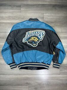 Vintage 90’s G3 G-III Carl Banks Jacksonville Jaguars NFL 100% Leather Jacket L