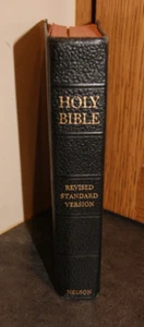 Schwarze Leder überarbeitete Standardausführung RSV Heilige Bibel 1953 - ohne Schrift innen - Bild 1 von 9