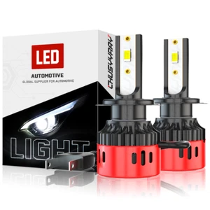 LED For Saab 9-3 2003-2005 2006 2007 Headlight Kit H7 6000K White Bulbs Low Beam - Picture 1 of 12