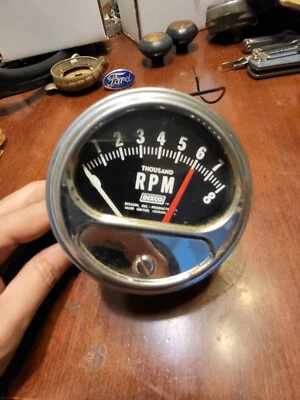 TACÓMETRO Dixco vintage 8000 rpm fútbol.Sin probar.  HOTROD RATROD GASSER  Foto 1 de 4