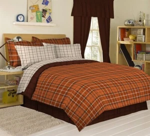 8 Pc Morgan Castle Valley Bed Set ~ Multi Plaid ~ Queen 86" x 86" **NEW** - Picture 1 of 3