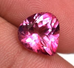Natural Pink Topaz Gemstone 3.00 Ct Certified Loose Gemstone For Ring [COATED]