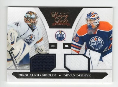 2010-11 Panini Luxury Suite Nikolai Khabibulin Deven Dubnik Dual Jersey 313/599 - Image 1 of 2