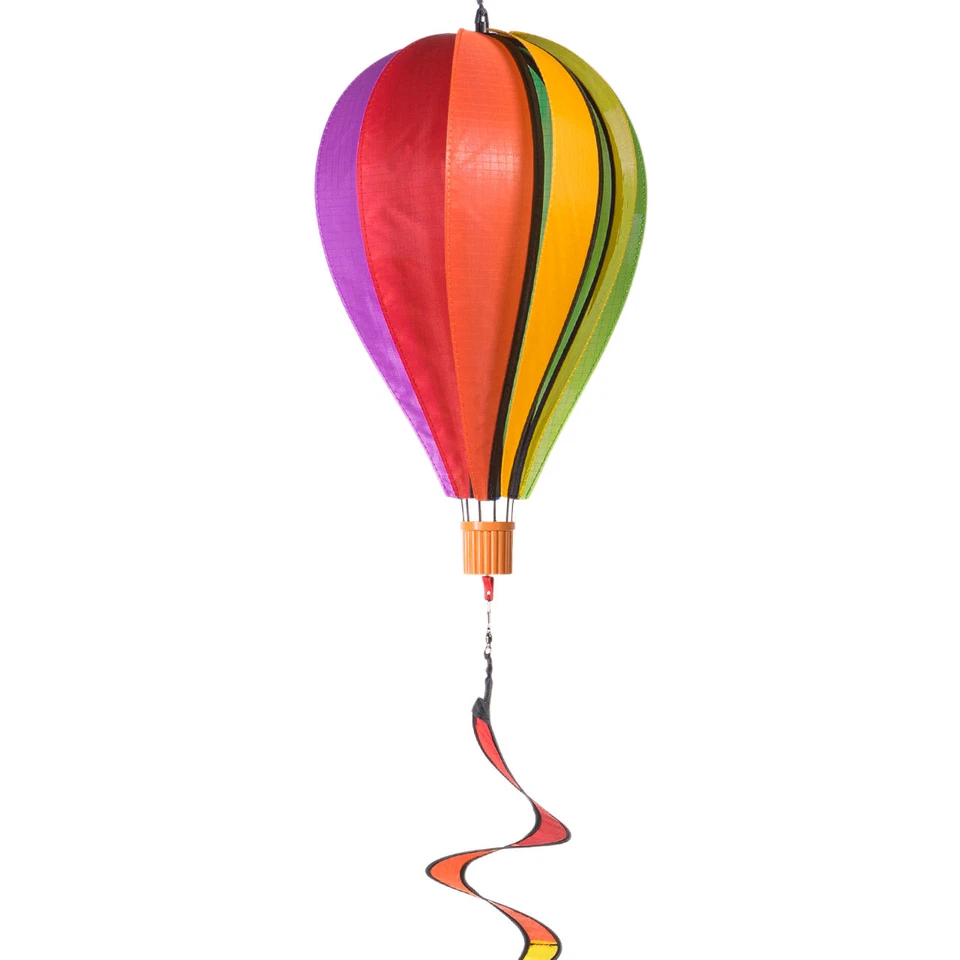 CIM Windspiel Heißluftballon Rainbow Twist Ballon Ø28cmx48cm Gartendeko DEKO
