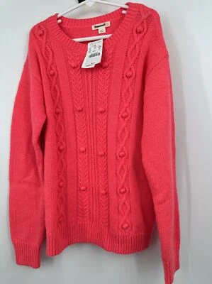 Nuevo con etiquetas Suéter de cachemir de mezcla de lana rosa coral talla 10 Crewcuts para niñas Foto 1 de 4